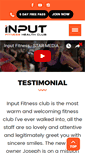 Mobile Screenshot of inputfitness.com.au